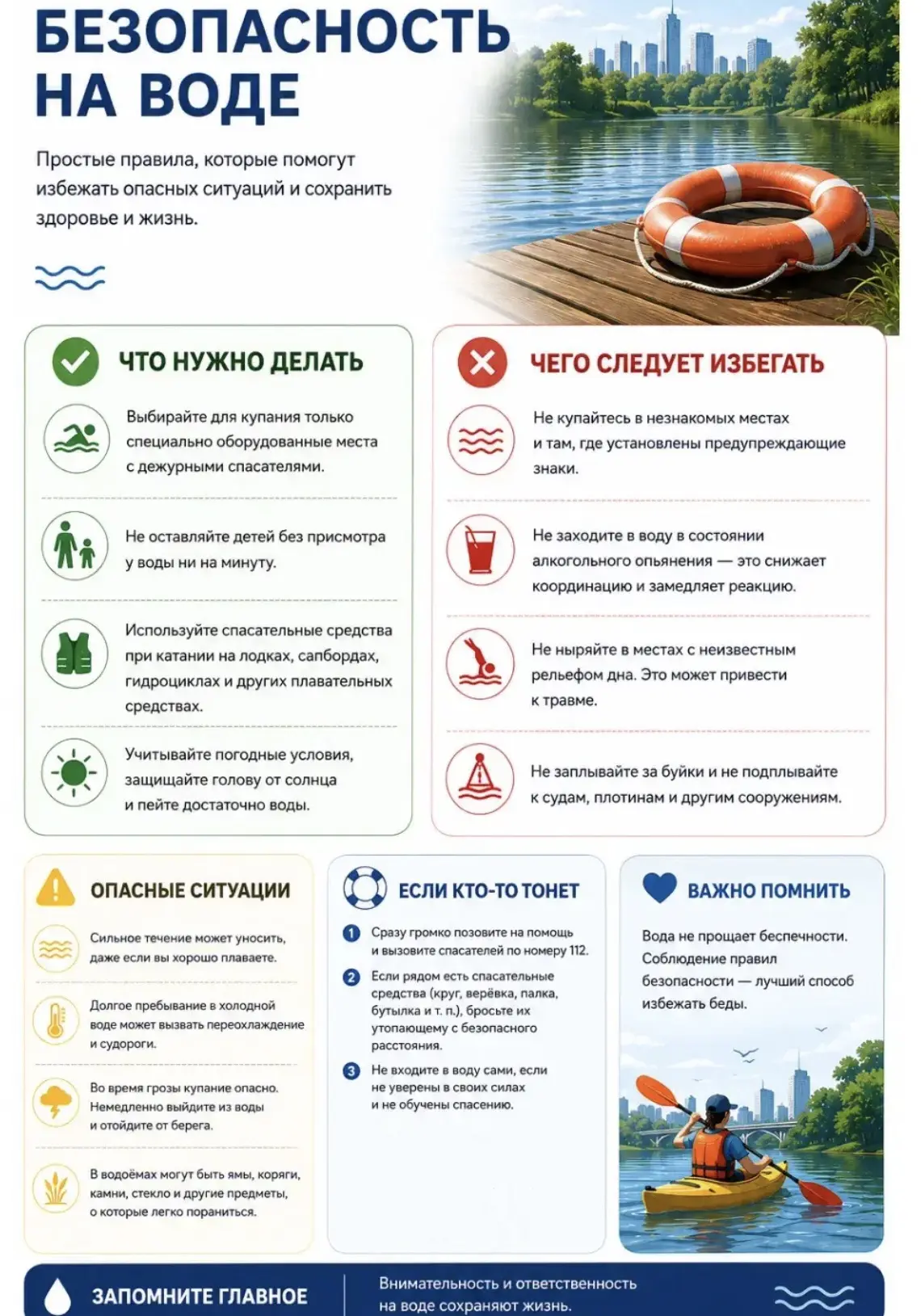 ☀️ Предстоящие выходные обещают быть жаркими, а значит люди будут искать прохладу около водоёмов.

С