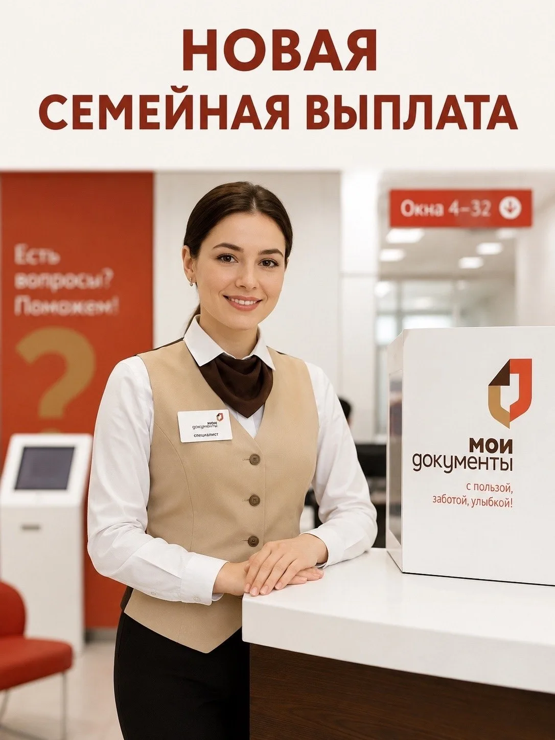 📢  С 1 июня 2026 года семьи с детьми могут подать заявление на новую ежегодную семейную выплату. Сд