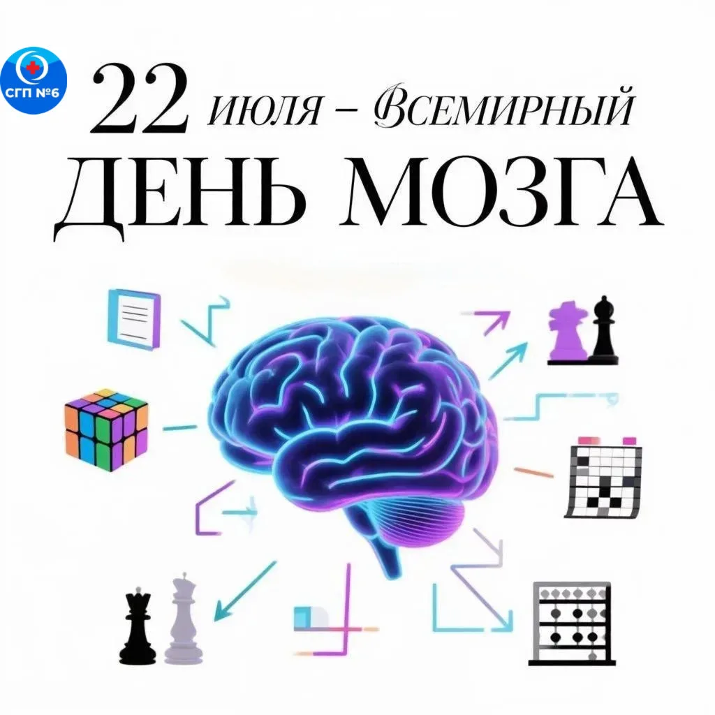 22 июля — Всемирный день мозга: тренируйте мозг ежедневно! 🧠
#упражнения для ума.

Мозг человека — 