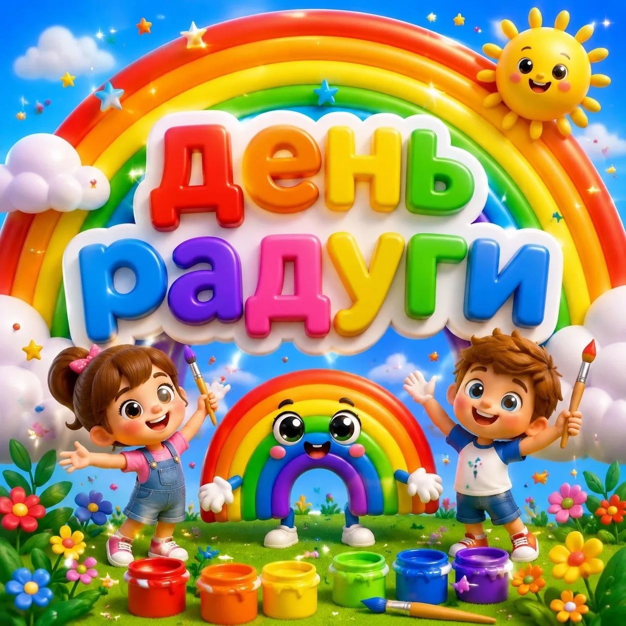 В группе "Антошка" и в группе "Дюймовочка" прошел день радуги.
🌈Кто из нас не замирал в детстве при