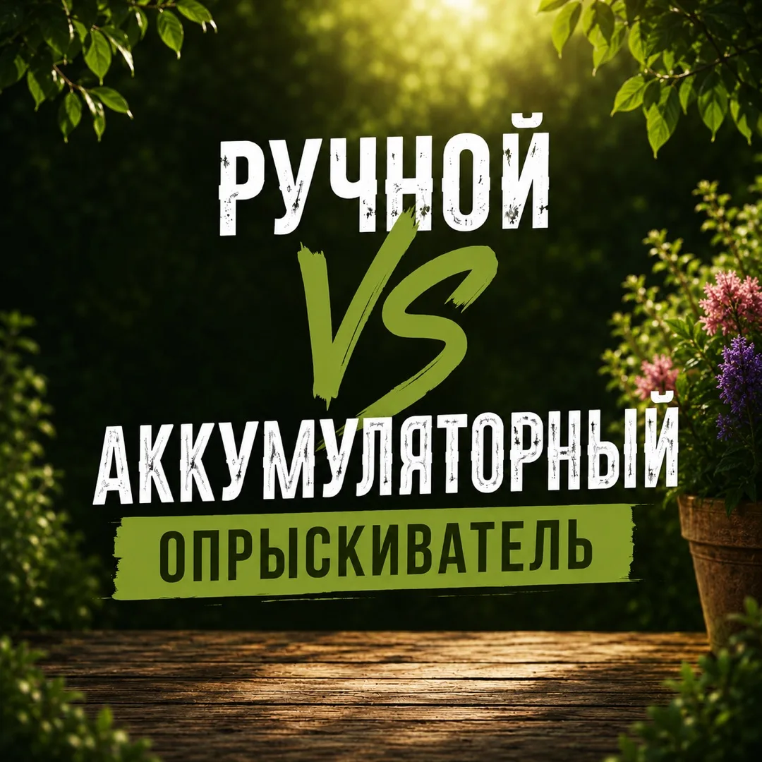 Ручной опрыскиватель vs Аккумуляторный: что удобнее для вашего участка? 🍀💧

Выбор опрыскивателя — 