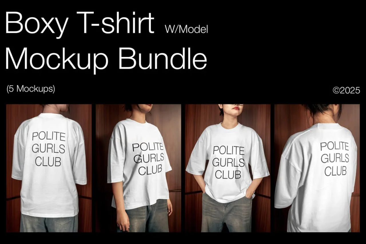 ℹ️ Boxy Oversized T-Shirt Mockup

🏷️  Профессиональные мокапы объемных футболок свободного кроя с у