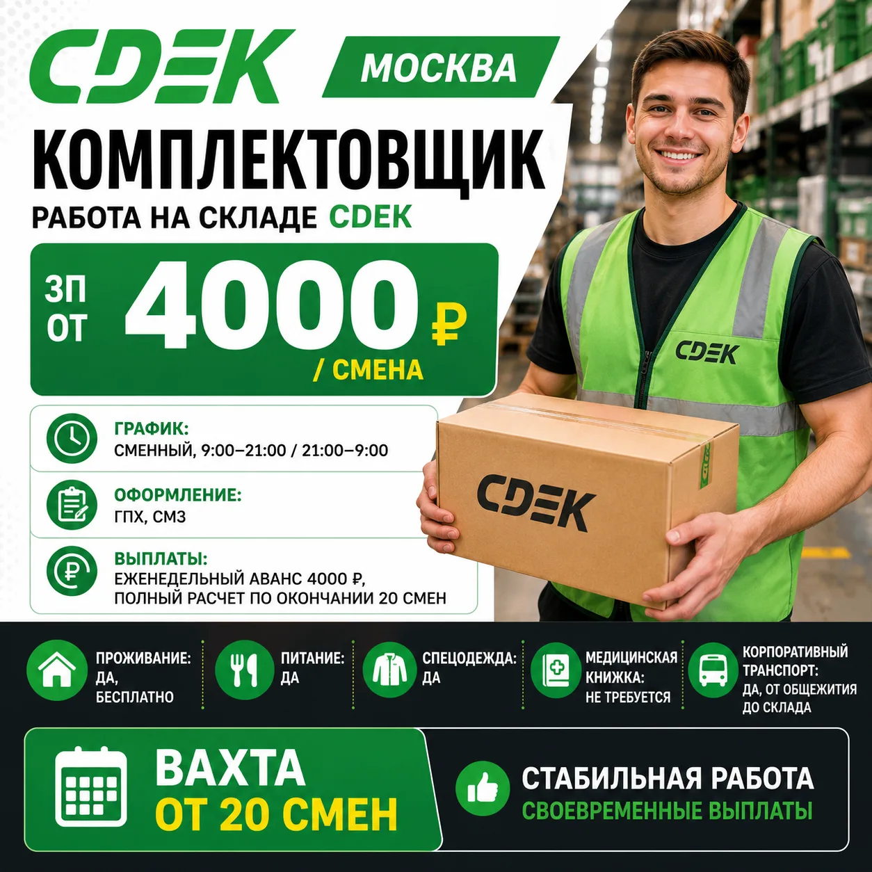 ➡️ Нужна работа? Напишите нам!