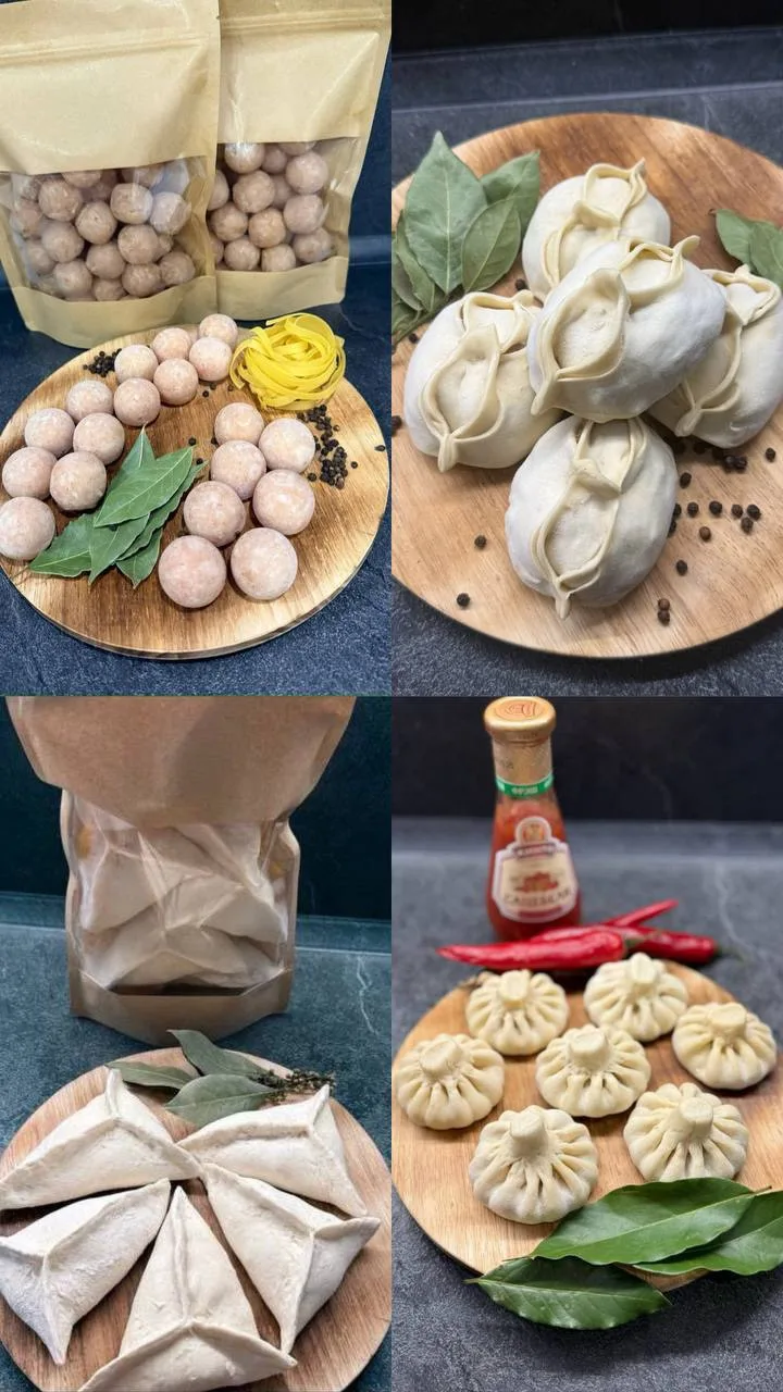 Доброе утро☀️ 

Сегодня можно заказать :
✨ Манты Мясные
✨ Хинкали 
✨ Пельмени Мясные
✨ Пельмени Кури
