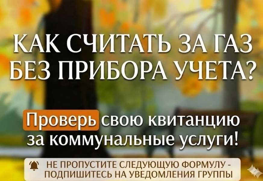 1️⃣Когда применяется формула: плата за газ при отсутствии прибора учета (пункт 14 приложения 2 к пос