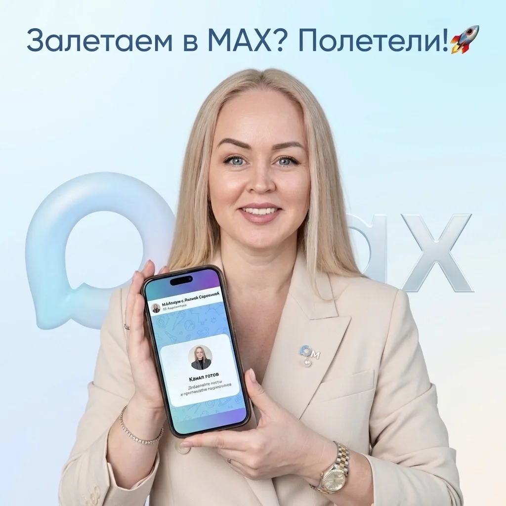 Залетаем в МАХ? Полетели! 🚀 
ОБ ЭТОМ ТЕБЕ НЕ РАССКАЖЕТ НИ ОДИН МАРКЕТОЛОГ

Привет! 👋 Я Лилия Сорок
