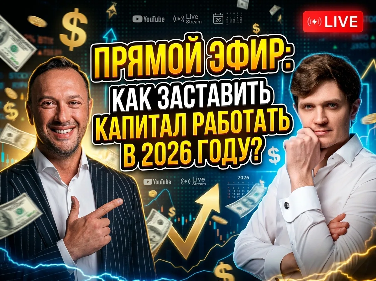 Как заставить капитал работать в 2026 году?

С такой темой завтра проведу в эфир с гостем, у которог