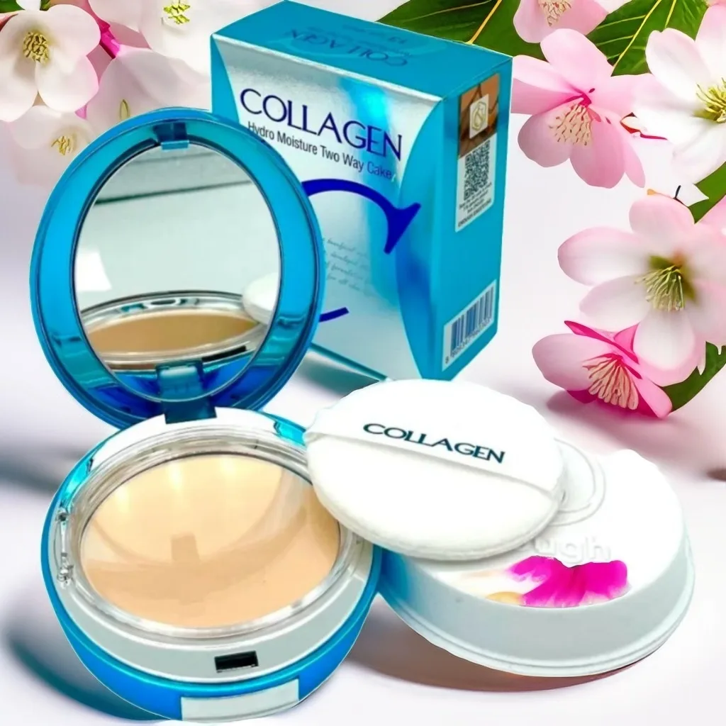 Увлажняющая коллагеновая пудра со сменным блоком Enough Collagen Hydro Moisture Two Way Cake SPF25 P