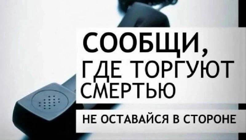«Сообщи, где торгуют смертью!» – 2026
С 20 апреля по 1 мая и с 21 сентября по 2 октября 2026 года в 