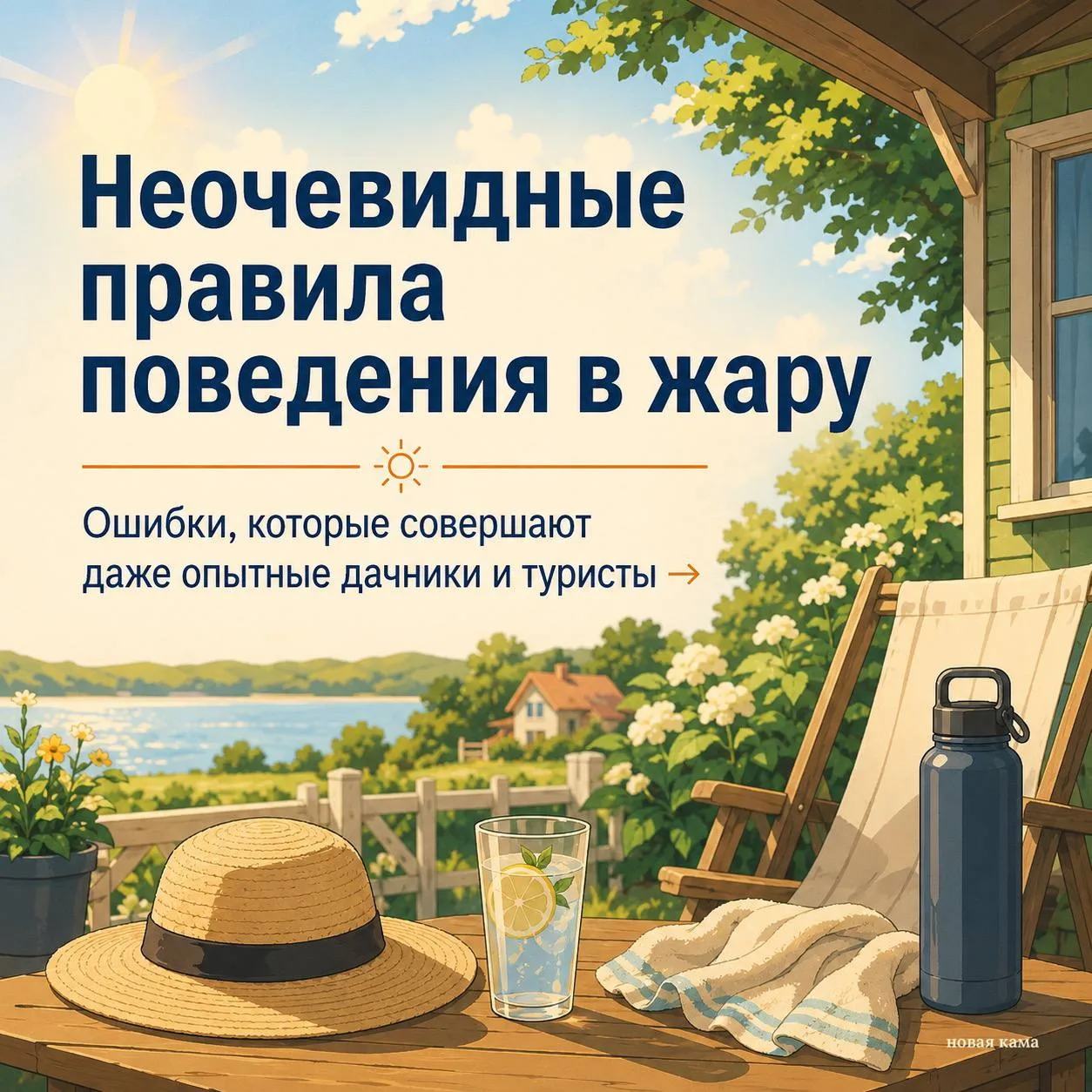 ☀️ Думаете, в жару достаточно просто пить больше воды?

На самом деле есть ошибки, которые многие со