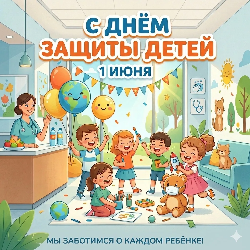 🌎 Самый главный день лета: с 1 июня!
Сегодня особенный день, который объединяет миллионы людей по в