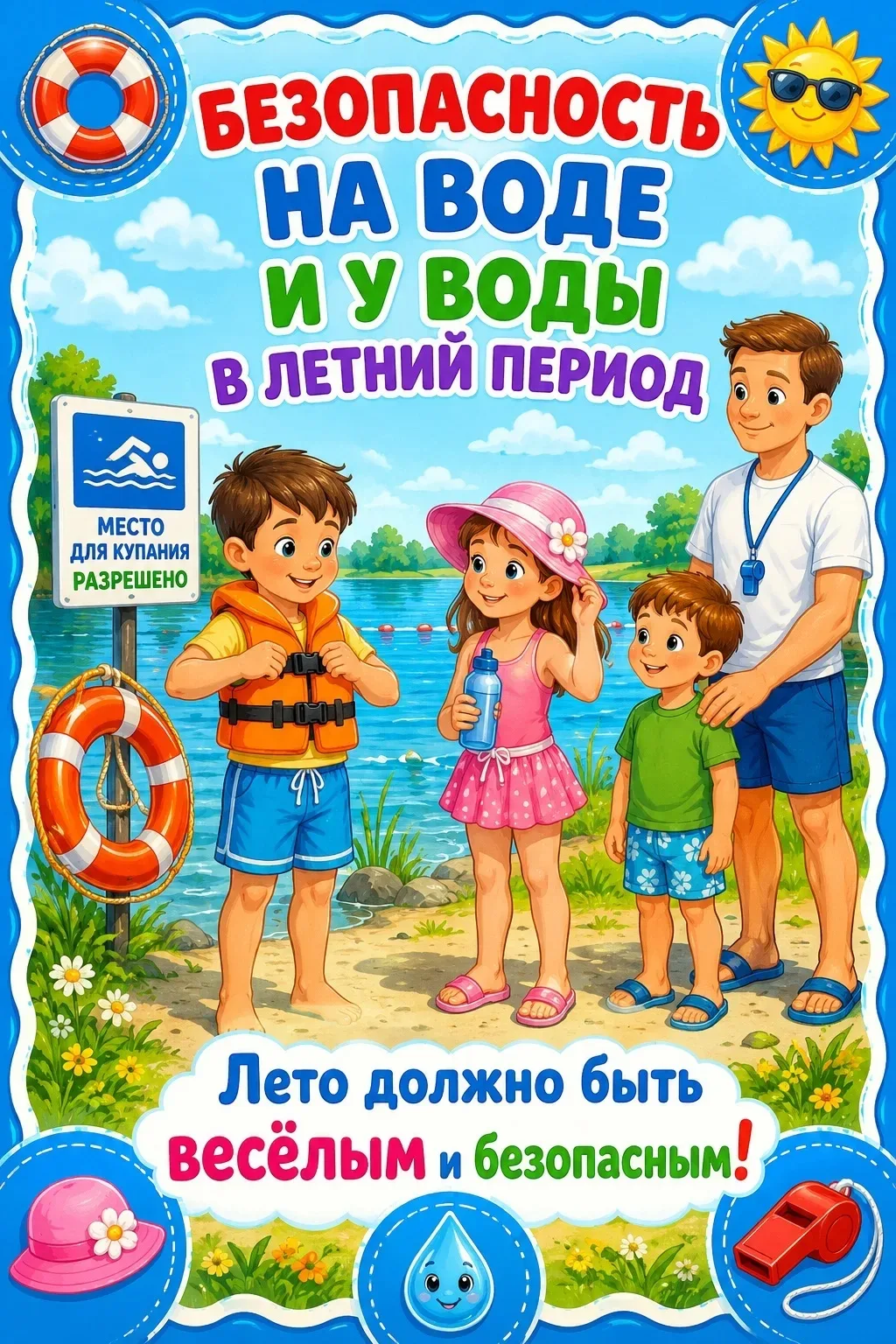 Безопасность на воде и у воды в летний период 🏄‍♂️🏊‍♀️🚣‍♂️