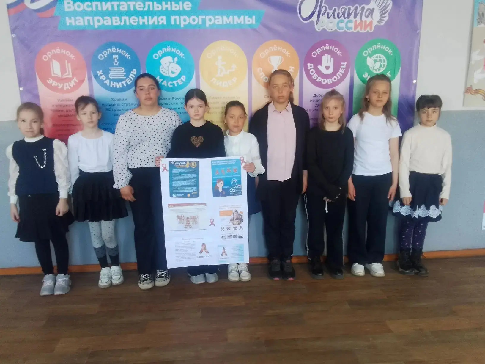 В МОУ СОШ № 82 
торжественно завершили трек "Орлята - Хранители истории" в рамках всероссийской прог