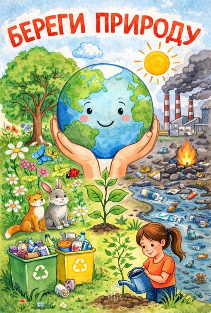 🌱 Сегодня у нас прошёл важный день — День охраны окружающей среды! 

С нашими малышами мы провели д