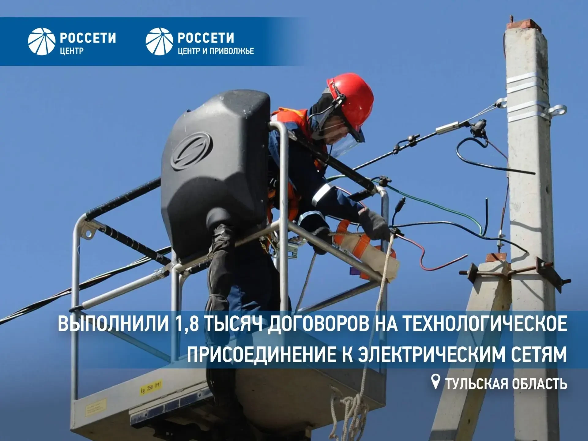 «Россети Центр и Приволжье» выполнили почти 1,8 тыс. договоров на технологическое присоединение к эл