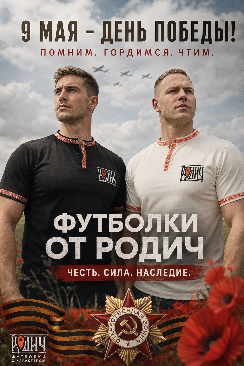 🎖️ 9 МАЯ — ДЕНЬ ПОБЕДЫ 🇷🇺
Всем привет, на связи РОДИЧ!
Встречайте День Победы в особенной атмосфе