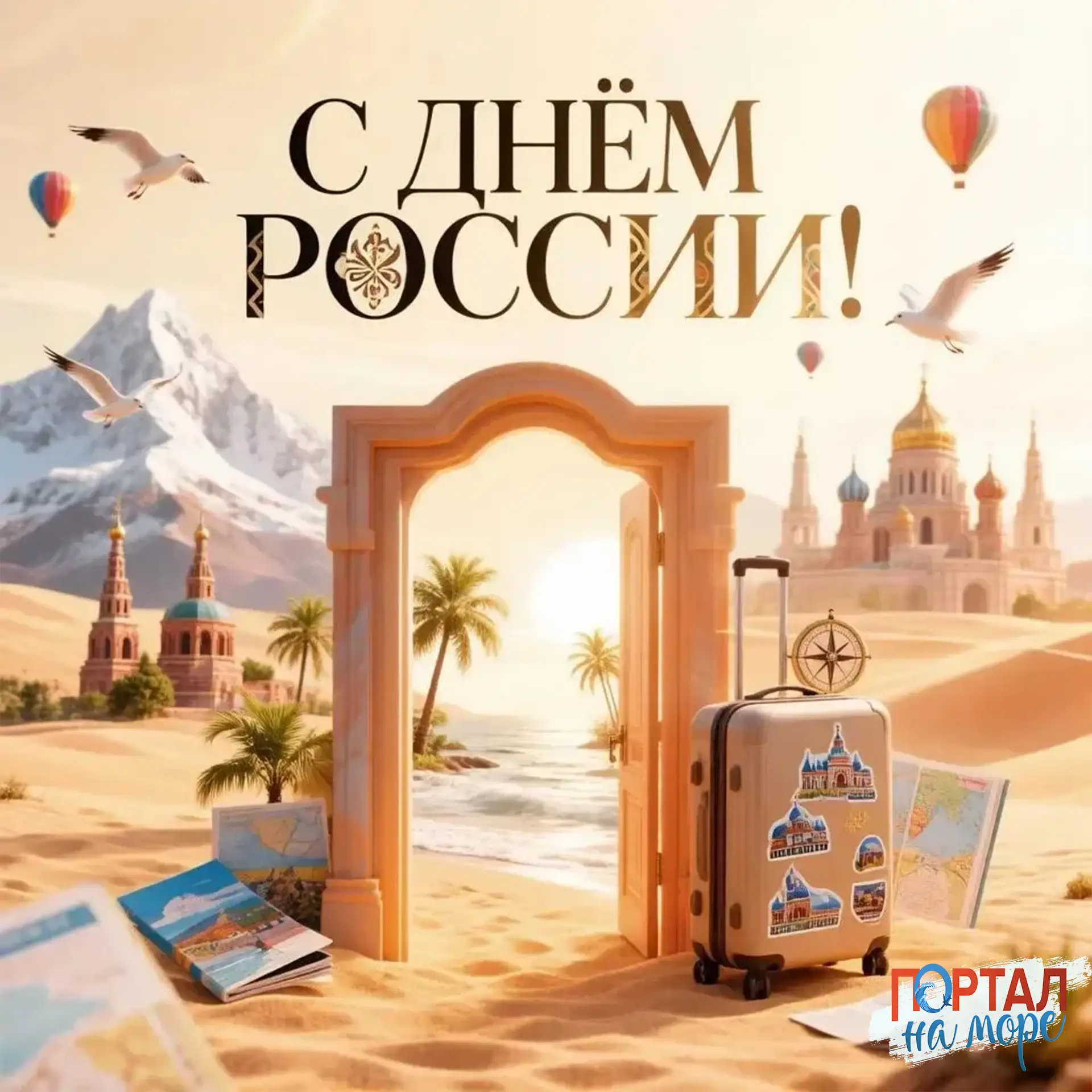 С Днём России! 

Наша страна — это необъятный континент, полный удивительных открытий. От суровой кр