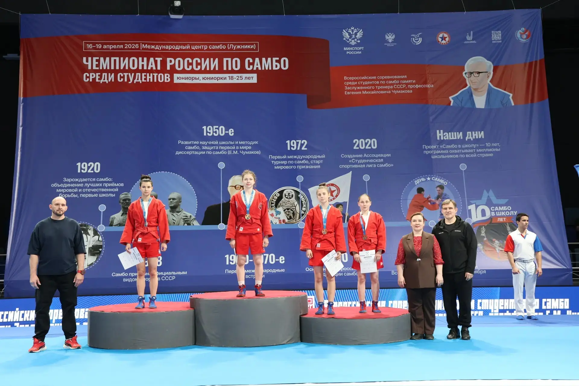 С 16 по 19 апреля в Москве в Международном центре самбо прошел Чемпионат России по самбо среди студе