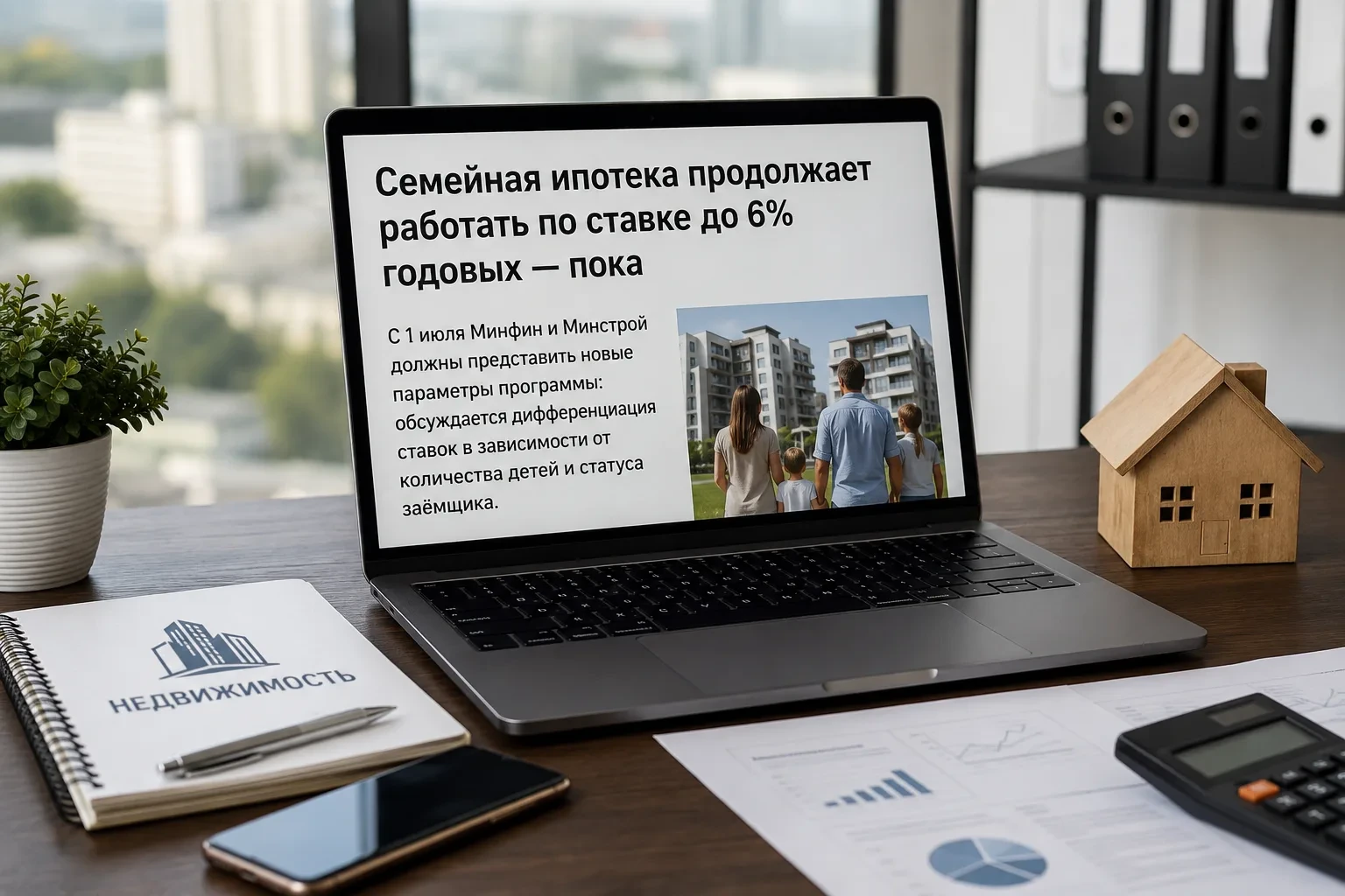 Семейная ипотека продолжает работать по ставке до 6% годовых — пока 🕓

С 1 июля Минфин и Минстрой д