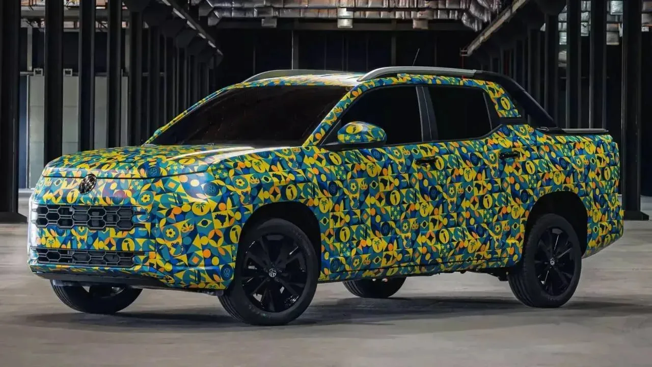 ⚡️Volkswagen сделали новый пикап с супер именем - Tukan. 

Интерьер с двухрядной кабиной, грузовым о