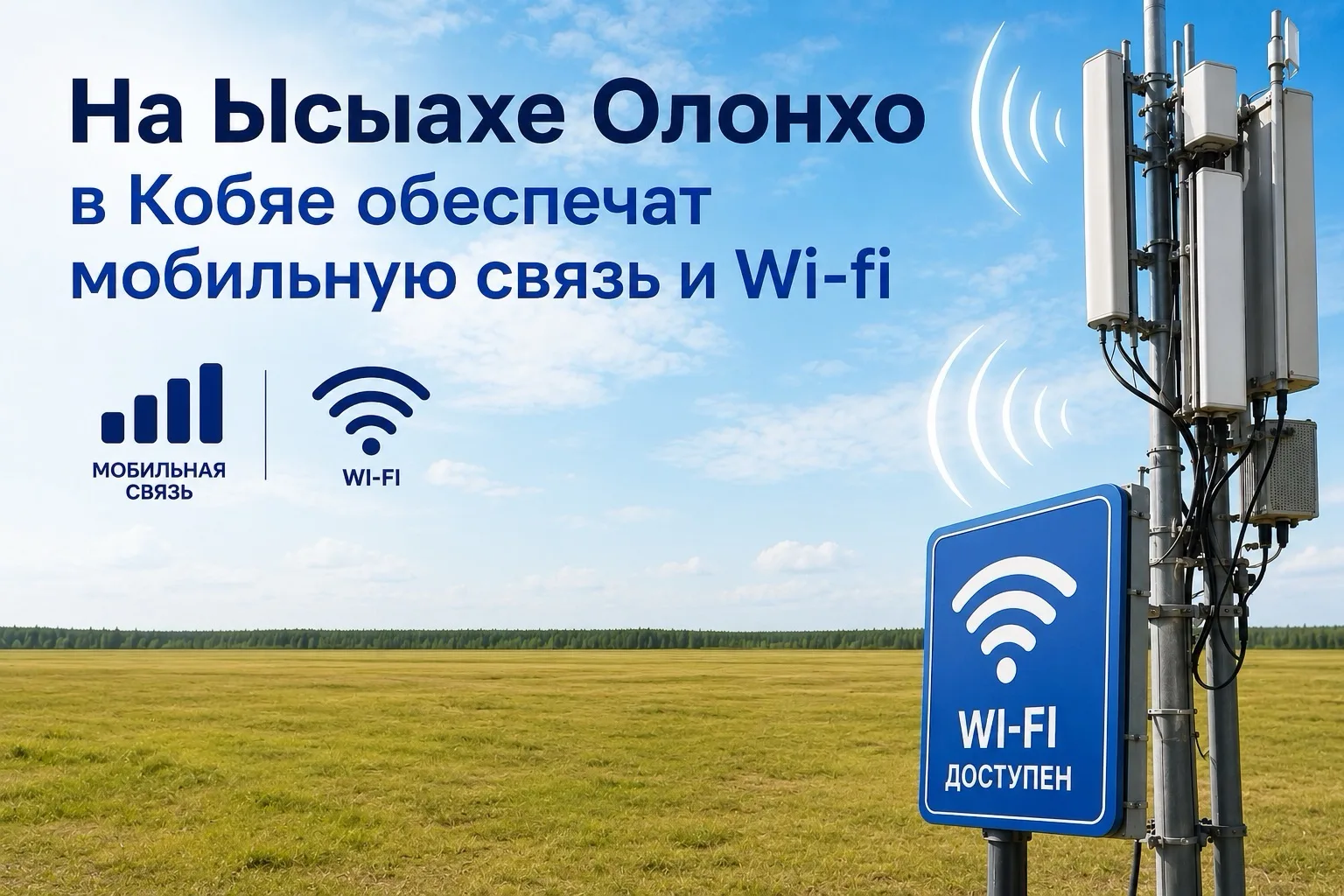 🛜 На Ысыахе Олонхо в Кобяе обеспечат мобильную связь и Wi-Fi

В Якутии продолжается подготовка цифр
