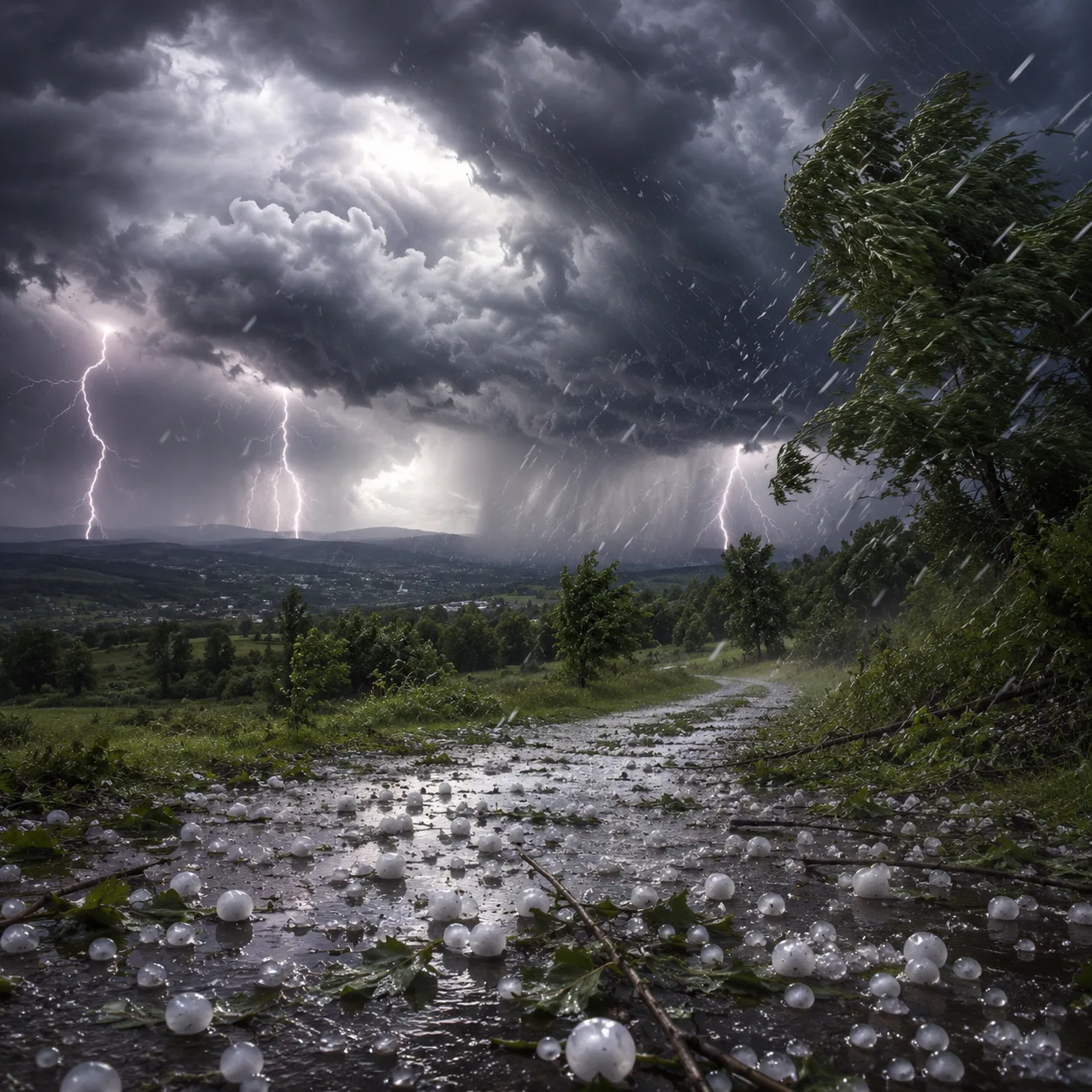 ⛈ Три дня дождей, гроз и града возможны в ЛНР, предупреждает МЧС.

До конца суток 12 июня, в течение