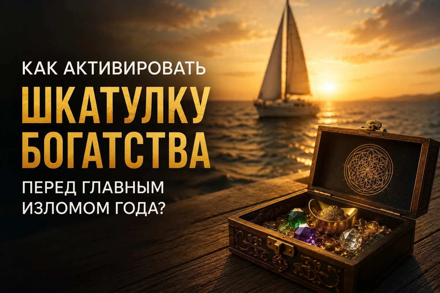 Как активировать «Шкатулку Богатства» перед экватором года?

Если вы чувствуете, что в последнее вре