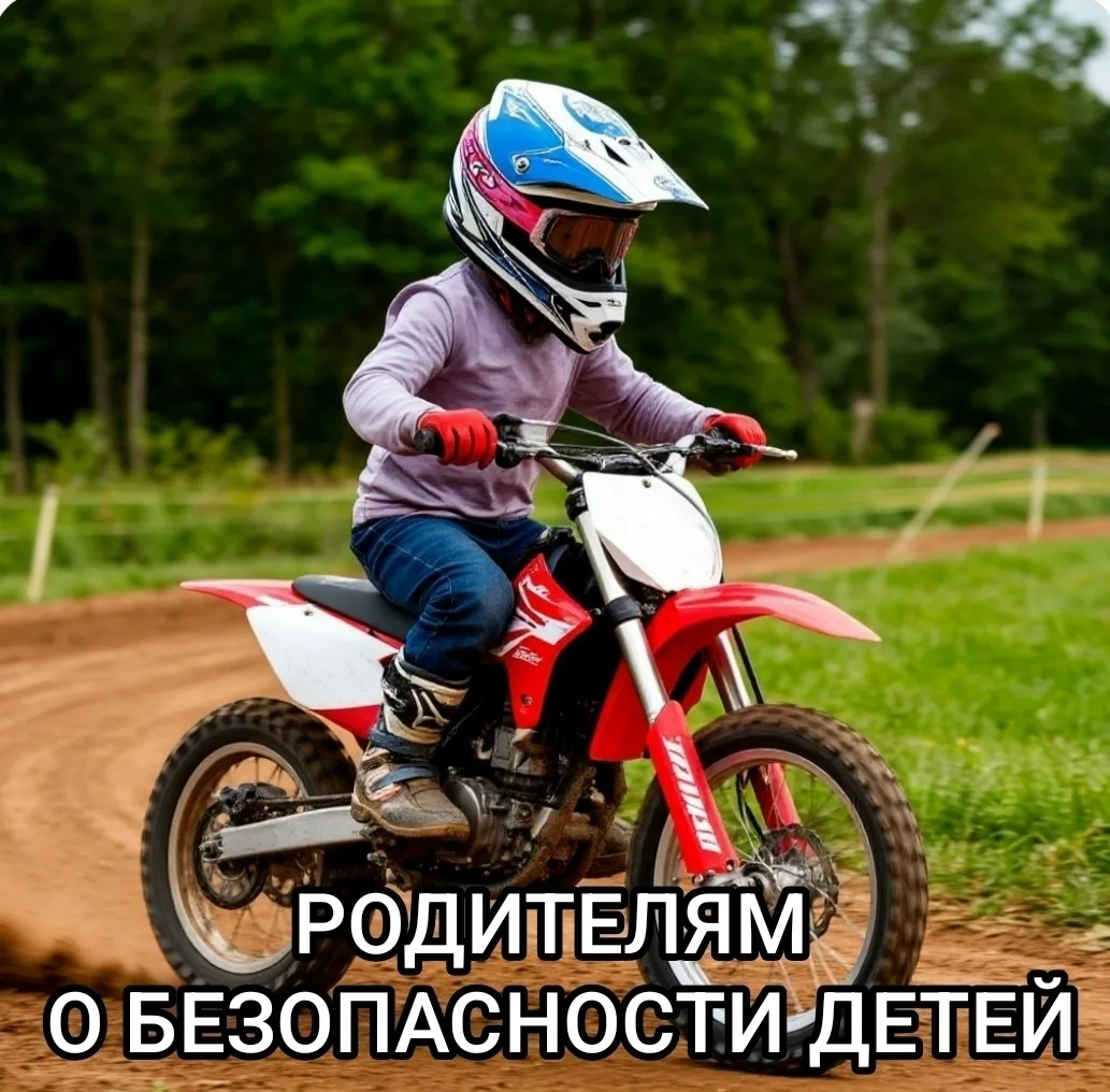 Родителям о детях и мототехнике!

🛵Покупка питбайка или любого другого мототранспорта для ребенка –