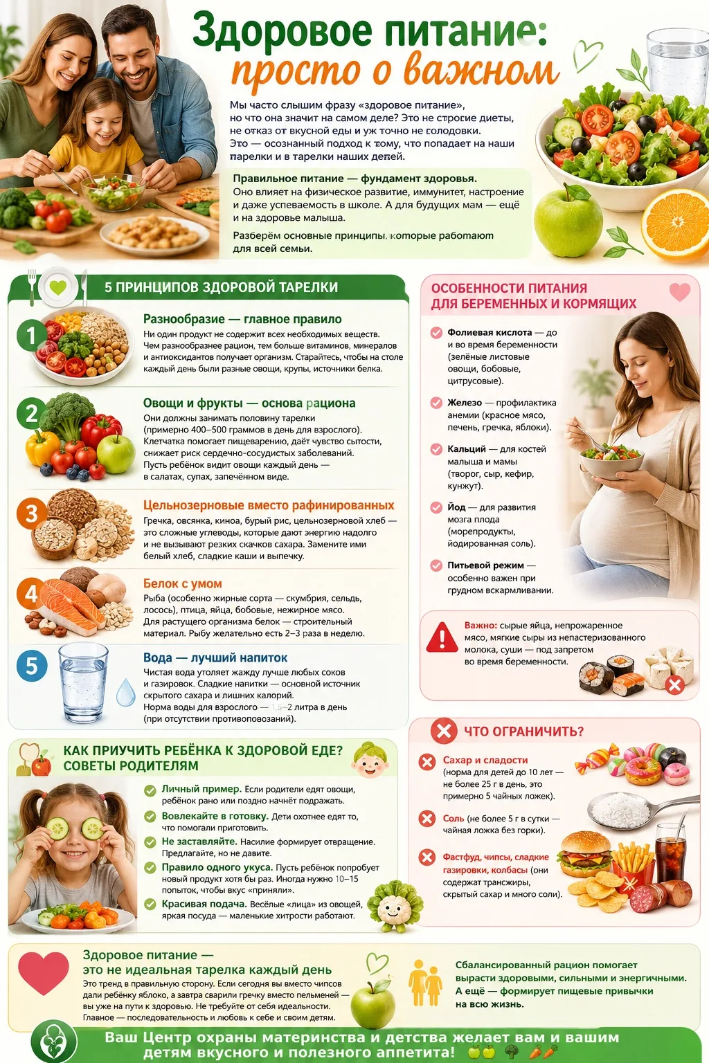 🥗 Здоровое питание: просто о важном
Мы часто слышим фразу «здоровое питание», но что она значит на 
