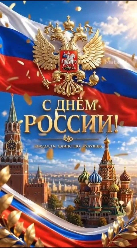 🇷🇺С ДНЁМ РОССИИ!🇷🇺

Дорогие друзья! Поздравляем вас с главным государственным праздником — Днём 