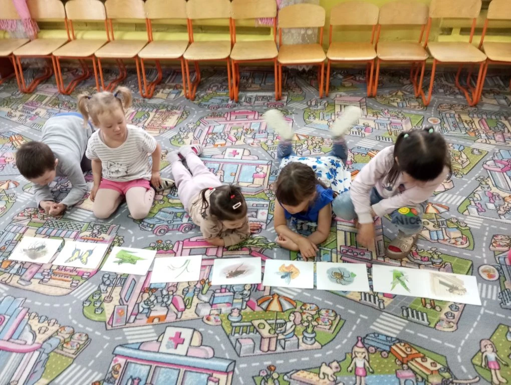 В нашем детском саду прошла неделя, посвященная изучению насекомых.  Дети познакомились с разнообраз