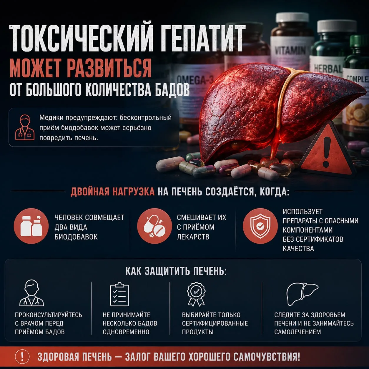 💊 БАДы — не всегда безобидны: врачи предупреждают о риске для печени

Медики напоминают, что бескон