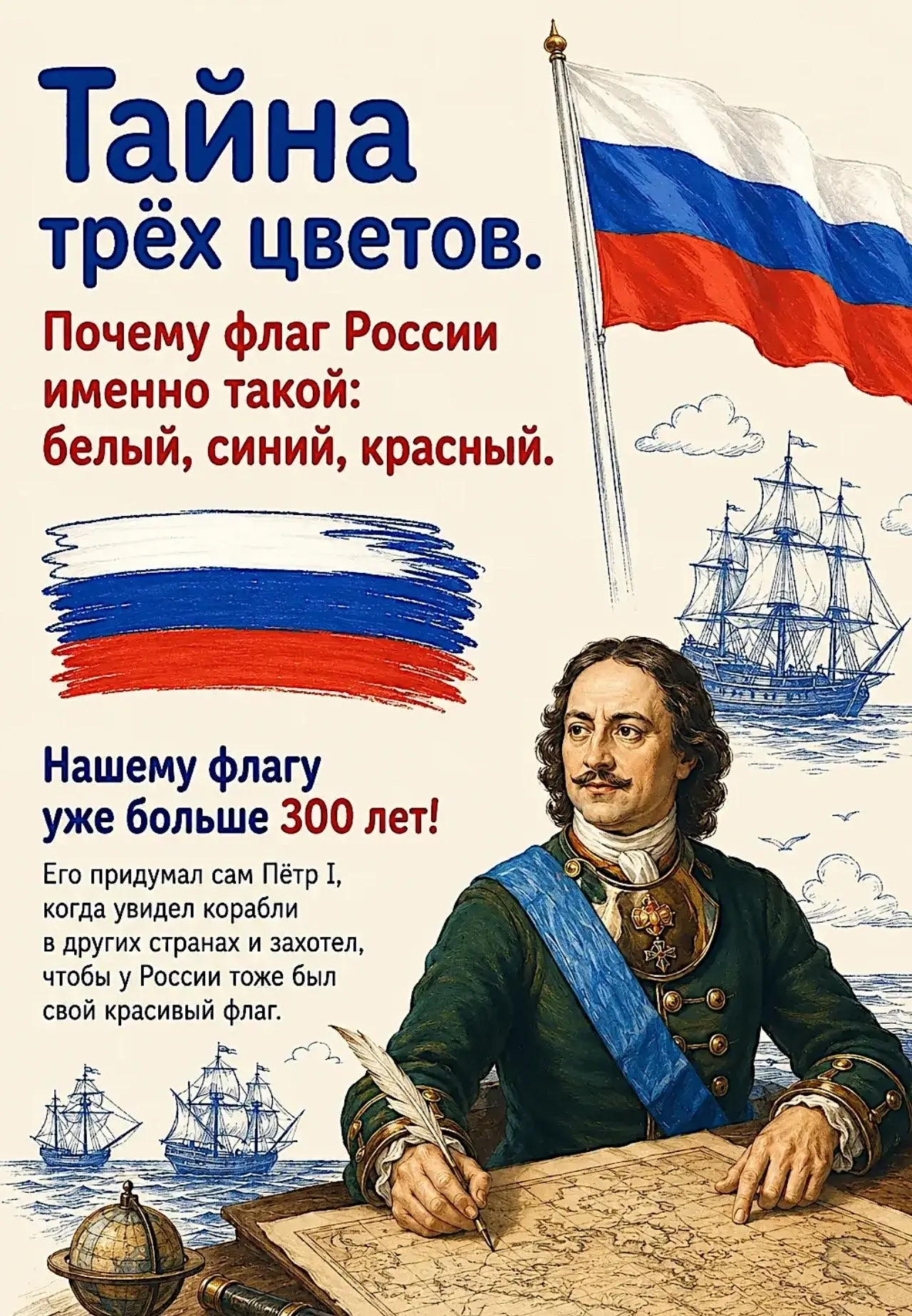 🇷🇺Тайна трёх цветов: как рассказать детям о флаге России? 
 
Мы приготовили для вас ответ! 
В наши