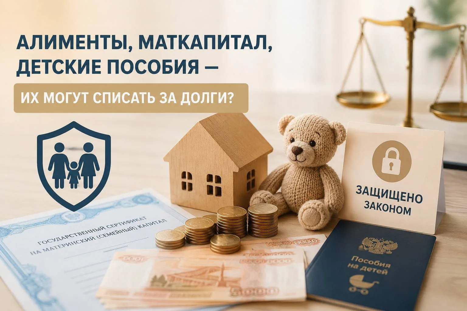 💬❓Могут ли приставы списать алименты или детские пособия 
 за долги?

Это один из самых частых стра