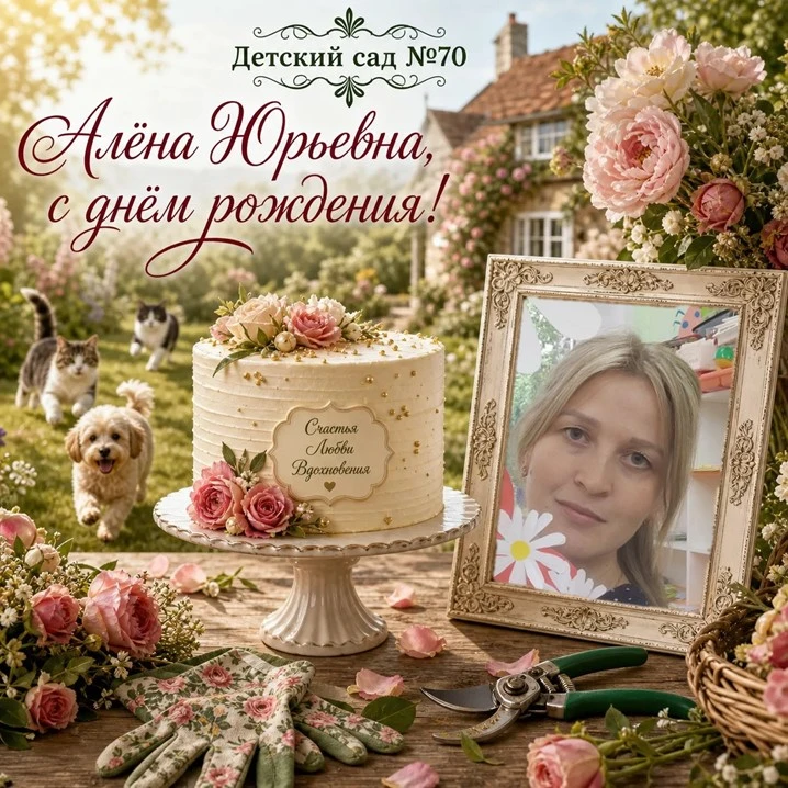 🎉  Сегодня празднует день рождения наша чудесная Алёна Юрьевна Ветринская! ✨

Поздравляем очаровате