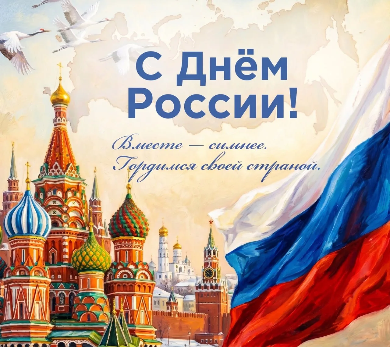 ПОЗДРАВЛЯЕМ С ДНЕМ РОССИИ!
 
Сила нашей страны — в созидательном труде ее людей. Мы гордимся тем, чт