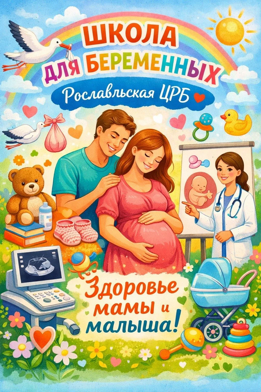 «Школа для беременных» в Рославльской ЦРБ: путь к спокойным родам и счастливому материнству!

Вы ждё