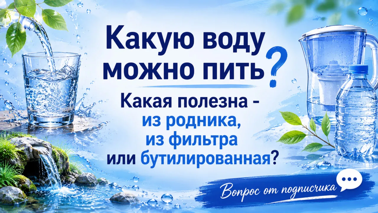 Какую воду можно пить без вреда для здоровья? 

❓Начнем с главного: как понять, хватает ли вам воды?