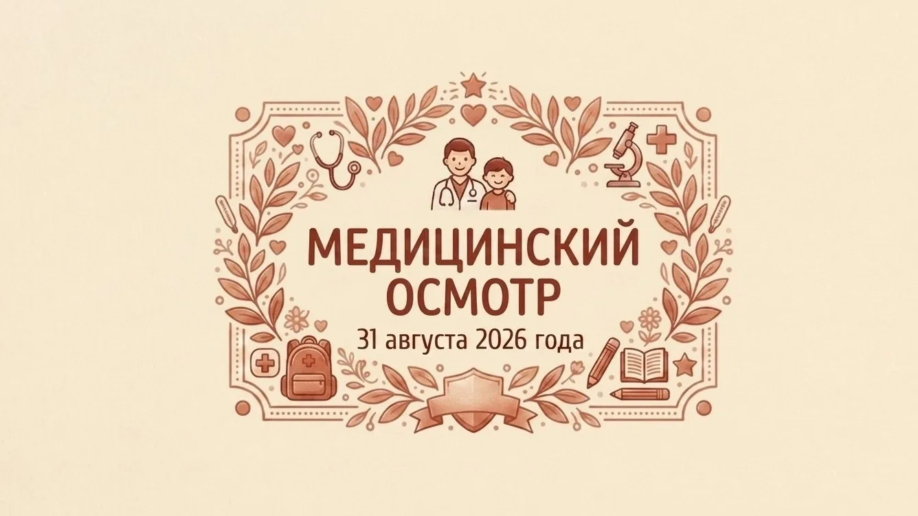 Уважаемые ученики и родители!
Публикуем график барьерного медицинского осмотра 31.08.2026.
Обратите 