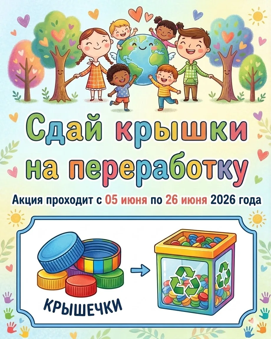 ✨КРЫШКИ, СДАВАЙТЕСЬ!✨
😊Дорогие родители, бабушки, дедушки и наши любимые воспитанники! В детском са