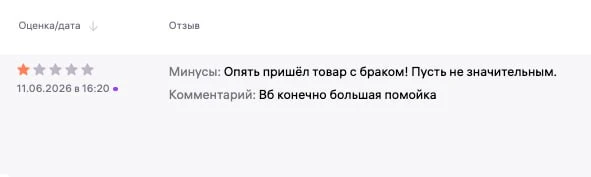 На мой товарчик пришел) Попробую отклонить, ведь помойка мне не принадлежит.

💬 Наш чат селлеров 