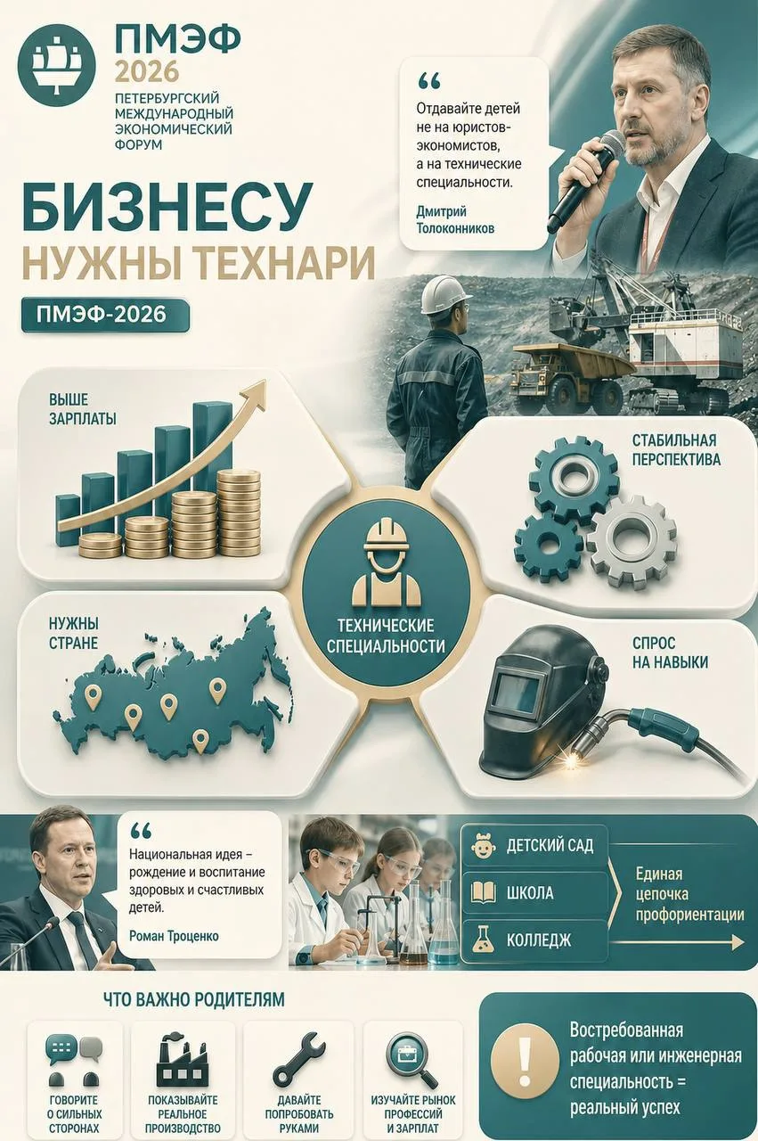 📌Бизнесу нужны технари. Следим за ПМЭФ-2026. 
1 пост : https://max.ru/id352509075901_biz/AZ6Xisy3Lb