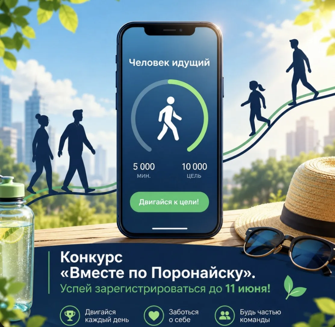 Любителей ходьбы приглашают поучаствовать в конкурсе «Вместе по Поронайску»

Департамент образования