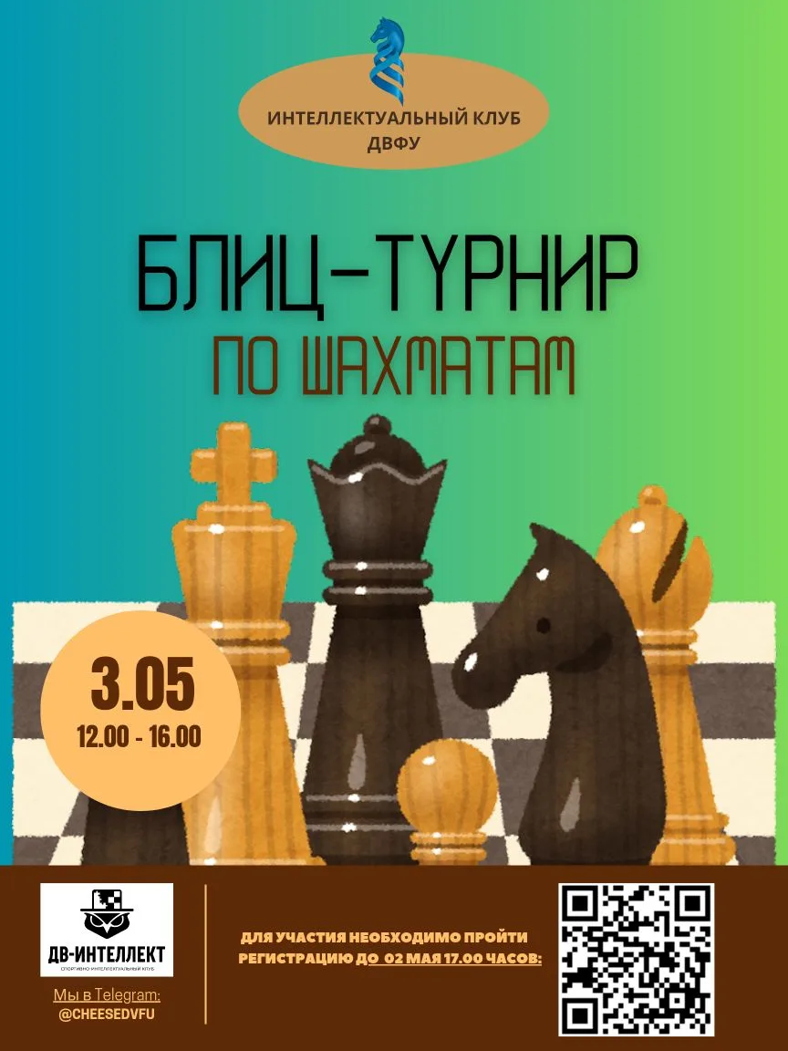 🚀 Приглашаем вас на шахматный Блиц-турнир! ♟️

Друзья, готовы проверить свою стратегию и скорость р