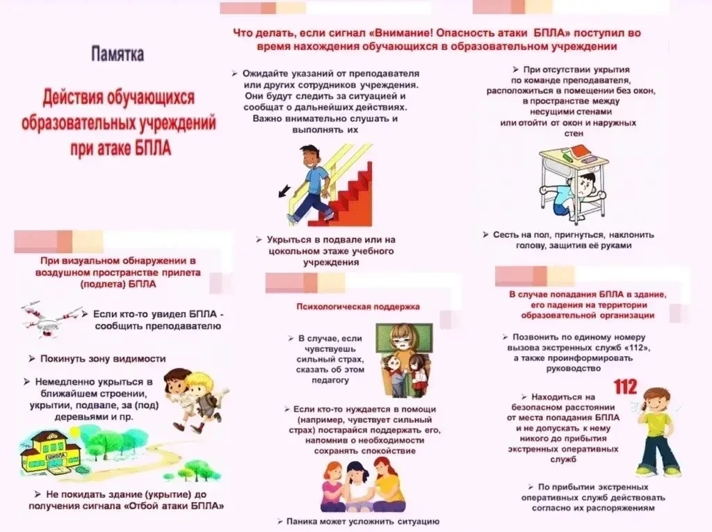 ПАМЯТКА: ПРИ ОБНАРУЖЕНИИ БЕСПИЛОТНОГО ЛЕТАТЕЛЬНОГО АППАРАТА (БПЛА)

Если вы заметили БПЛА, сохраняйт