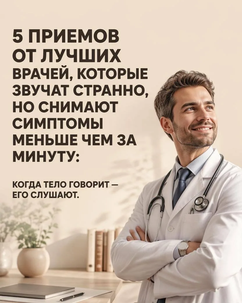 🚑5 лучших приёмов от врачей на все случаи жизни

Ставь 👍 если полезно 

✨ Домашние Хитрости
🥑 ПП-