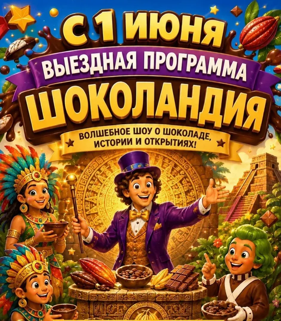 На прошлой неделе к нашим ребятам приезжала компания "Шоколандия" с увлекательным шоу об изготовлени