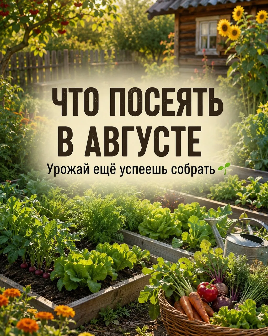 🌱 Думаете, в августе уже поздно что-то сеять? А вот и нет

Пока многие убирают последние грядки, оп