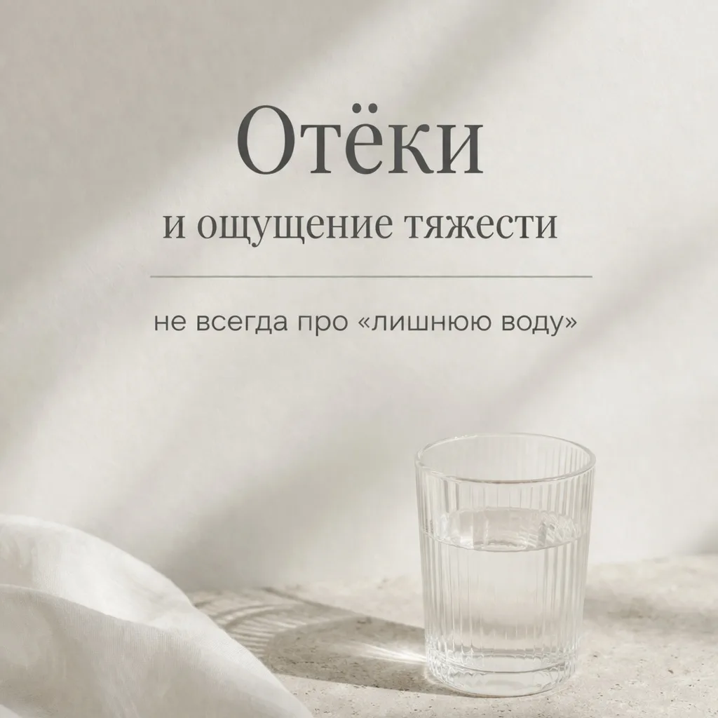 🔶  Отёки. Состояние, которое знакомо почти каждому: утром «припухшее» лицо, к вечеру тяжесть в теле