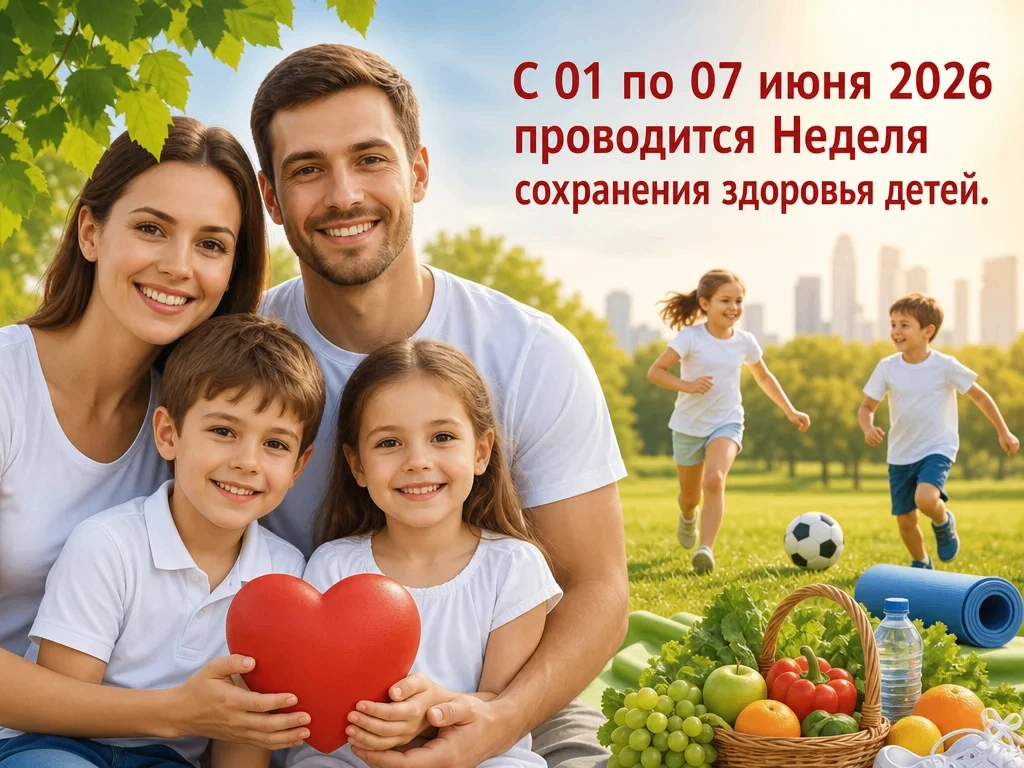 С 1 по 7 июня 2026 года в России проходит Неделя сохранения здоровья детей — ежегодная инициатива Ми